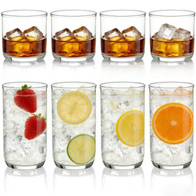 Berglander 8-piece drinking glass set for everyday use