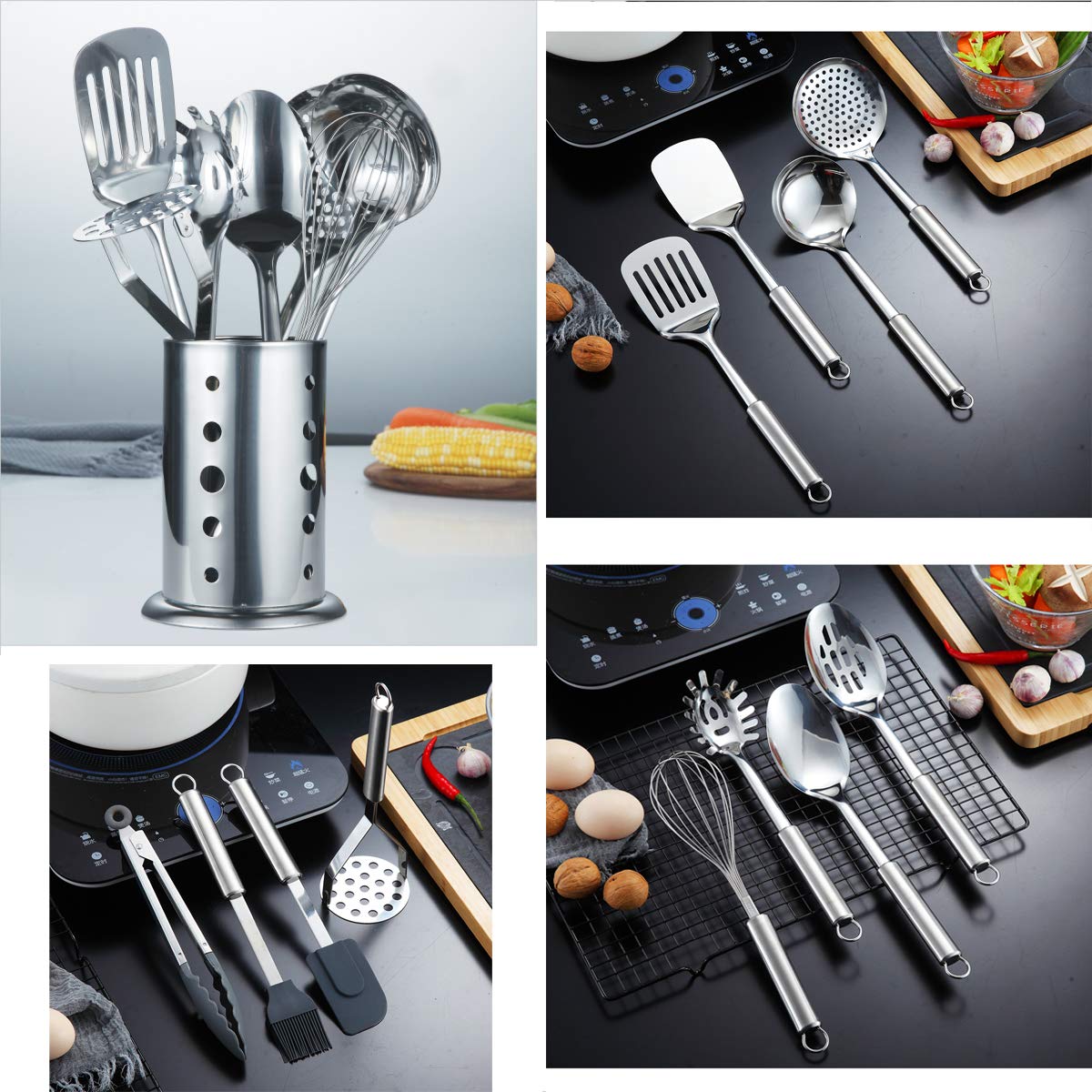 Berglander egg whisk for airy emulsions and quick mixing.