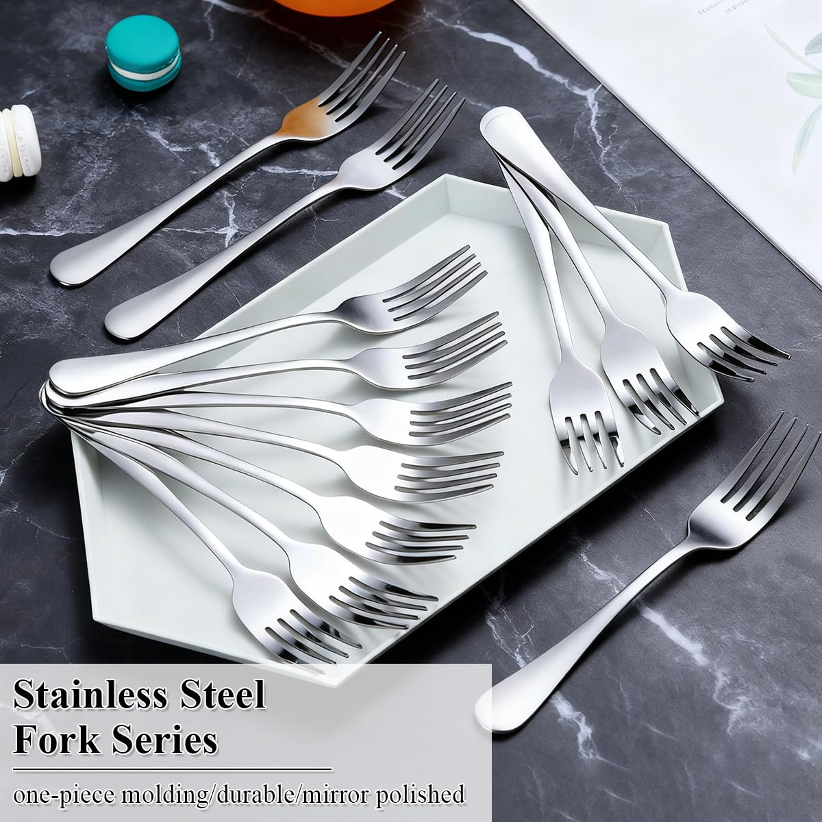 Berglander dishwasher-safe flatware shown ready for easy cleanup after dinner.
