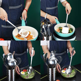 Berglander utensil holder keeps tools organized and ready at a moment’s notice.