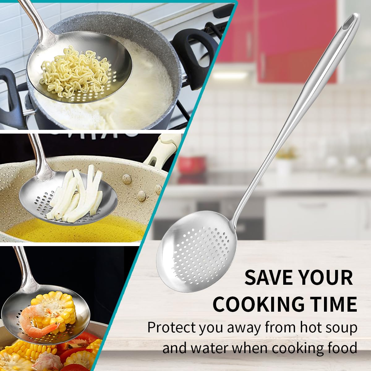 Berglander wok spatula set stainless steel finish adds sleek style