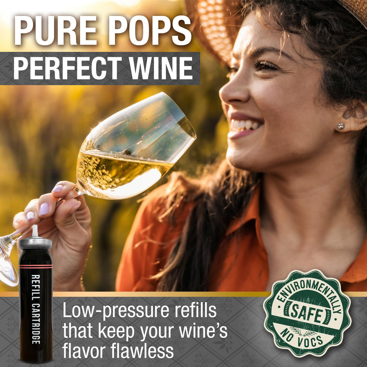 Berkland Cork Pops refill opens 60-80 bottles per cartridge for parties