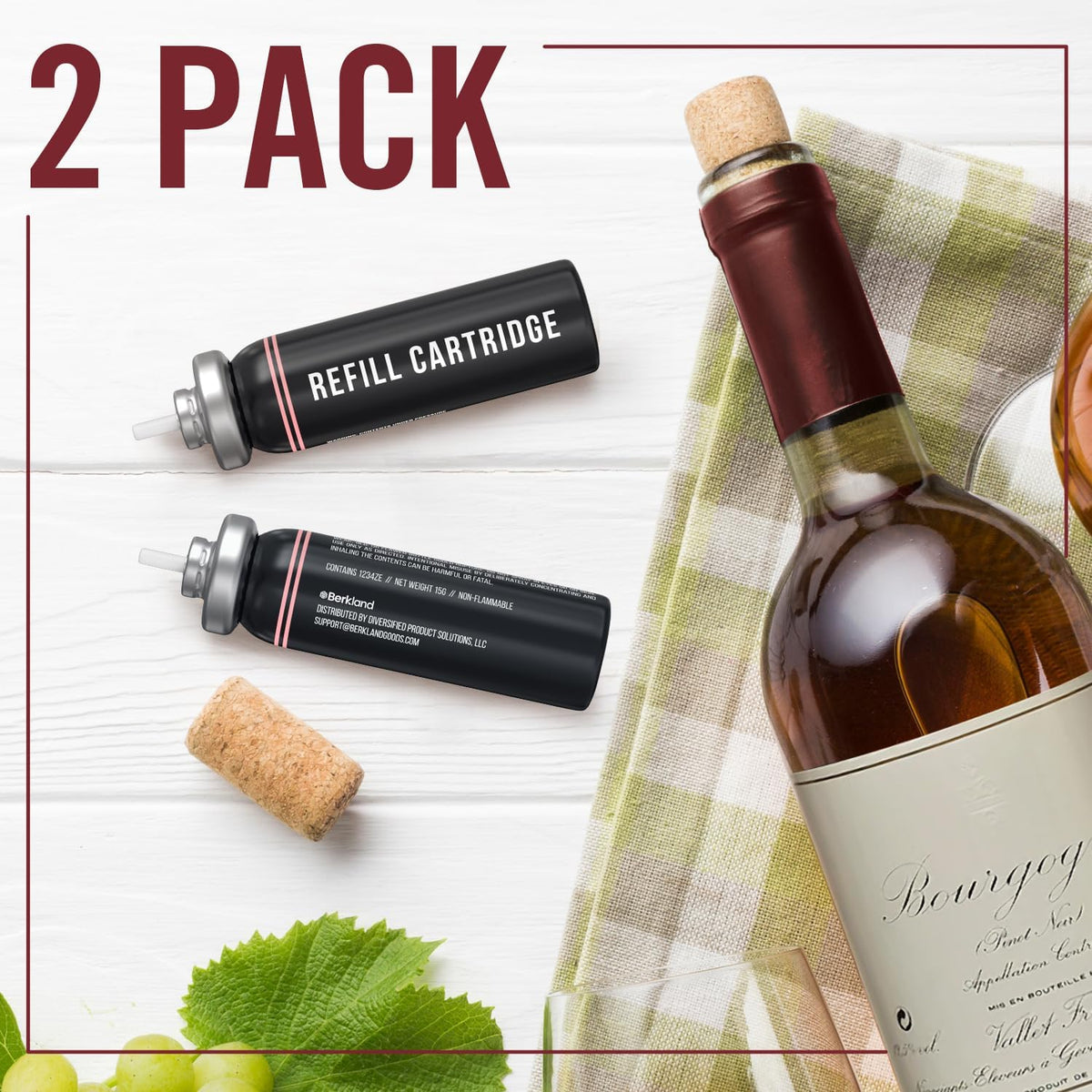 Value two-pack keeps spare Cork Pops refills ready for gatherings
