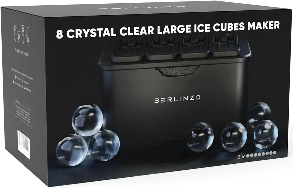 Berlinzo crystal clear ice elevates drink aesthetics.