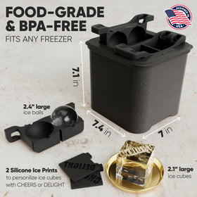 BERLINZO ice storage bag included for easy party prep