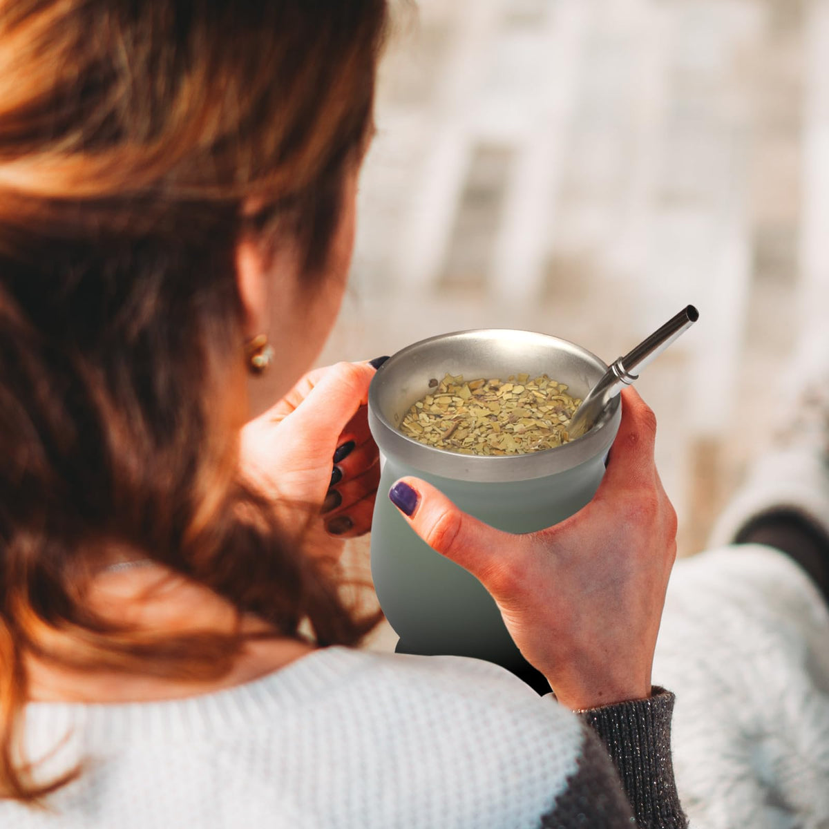 Beruth Bombilla Gourd heat insulation helps reduce temperature loss during sipping.