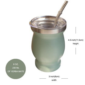 Beruth Bombilla Gourd straws provide two stainless steel tips for easy, reusable sipping.