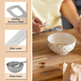 BERYLER stainless steel measuring spoon built to withstand daily use.