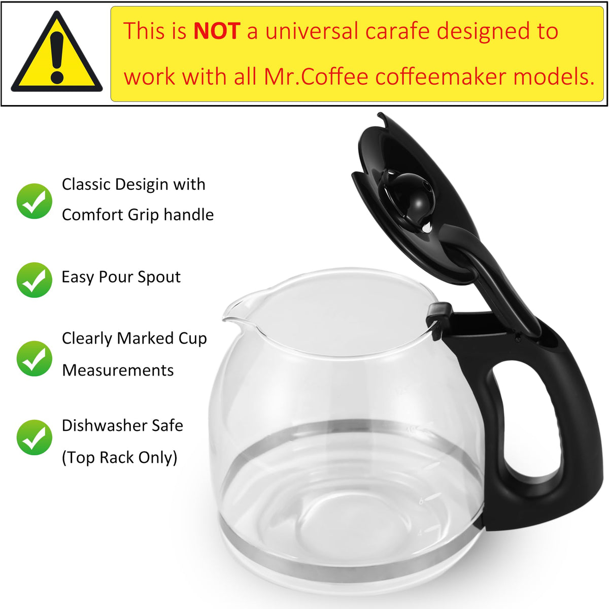 BESBARISTA carafe pour spout close-up highlights drip-free pouring.