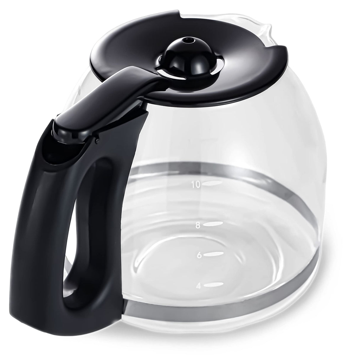 BESBARISTA black replacement carafe ready for quick replacement.