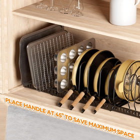 Besda three-section configuration supports separate lids, pans, and boards.