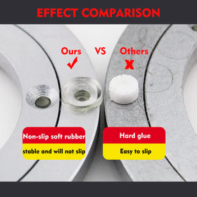 Besimple anti-skid feet keep the lazy susan steady during use.