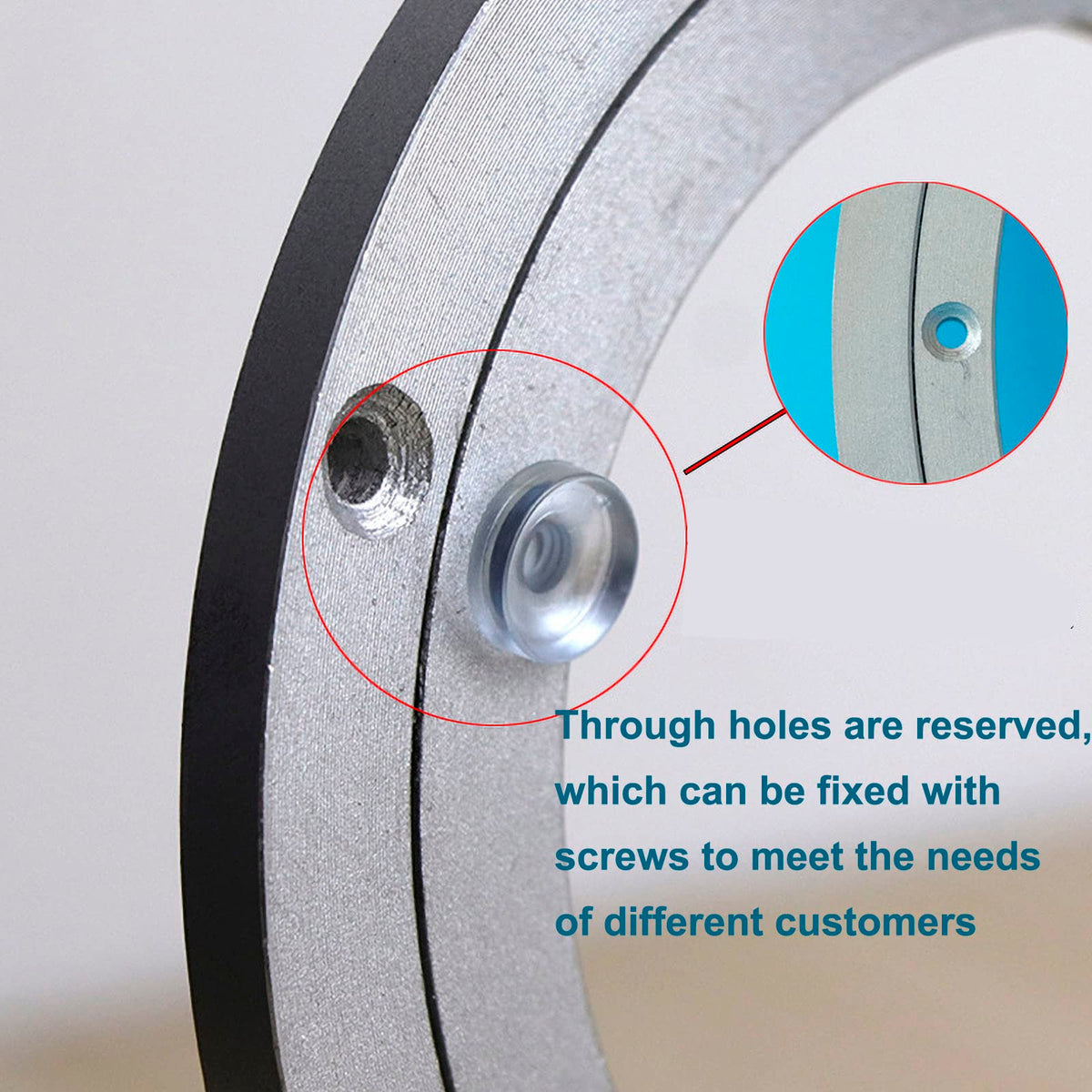 Besimple through-hole design allows quick screw fixing and secure mounting.