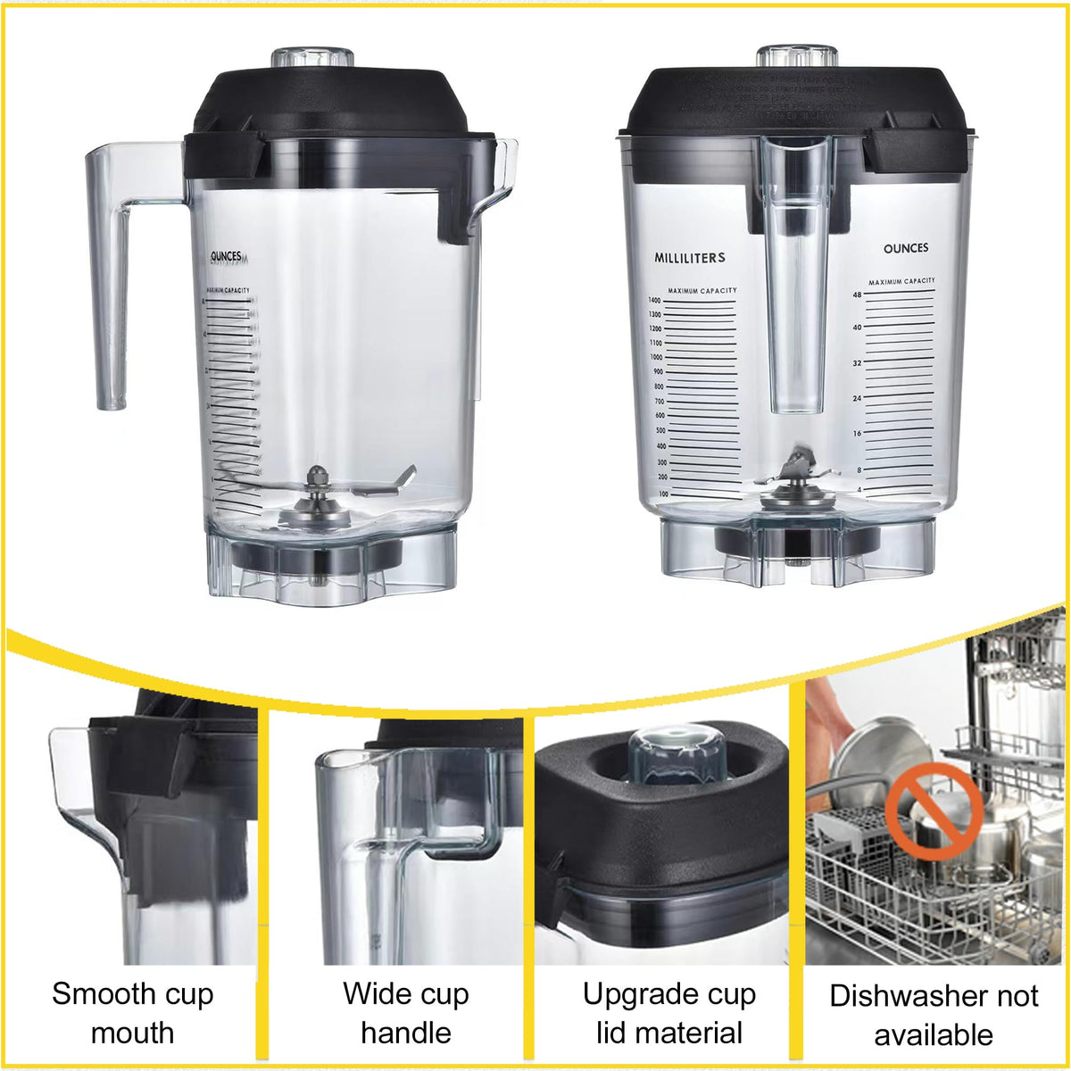 Besingki advance container blade assembly enables powerful, even blending.
