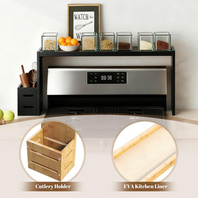 Beslceid easy-install shelf for cooker hood quick, tool-free setup.