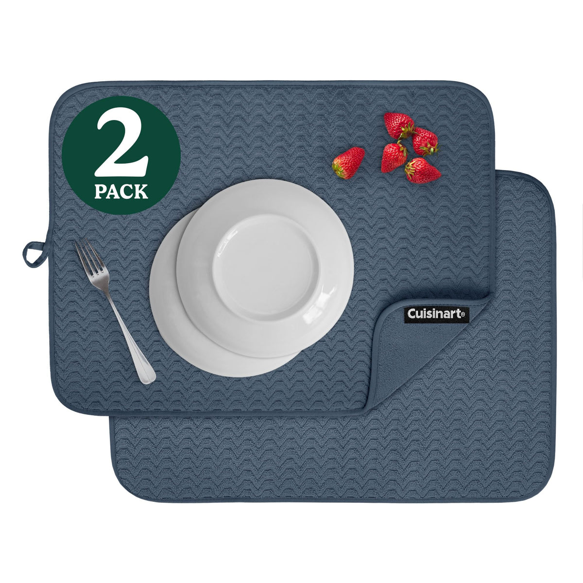 Best Brands Cuisinart dish drying mat on counter, 18x24, quick absorbency.