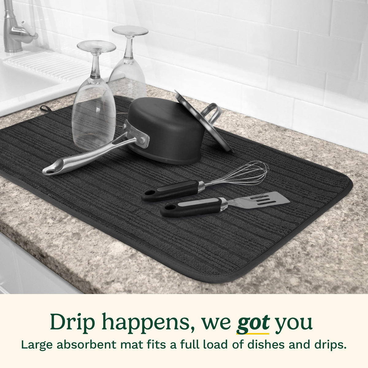 Best Brands Cuisinart dish drying mat 2-pack provides double drying in busy kitchens