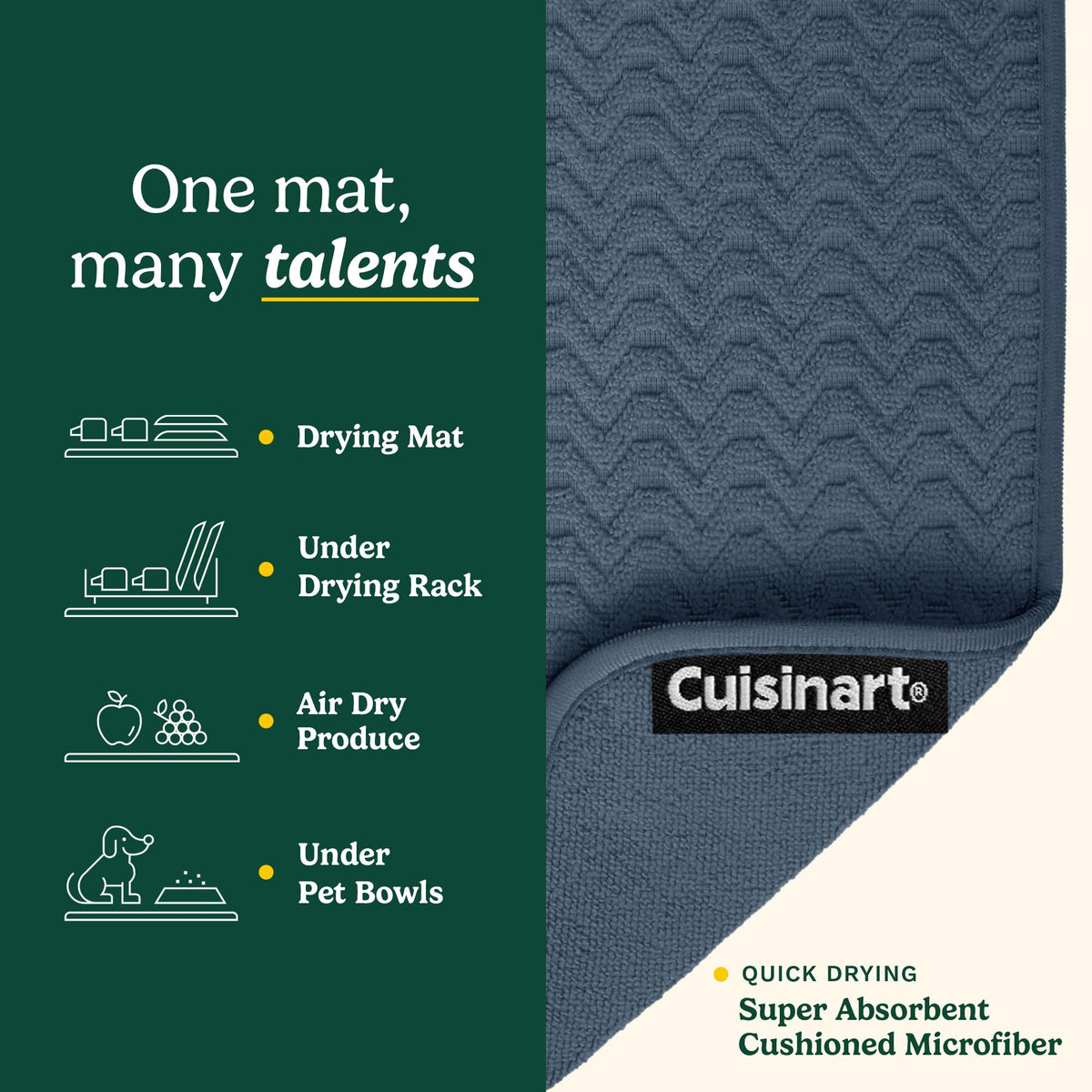 Best Brands two-pack dish drying mats ready for kitchen use in multiple spaces.
