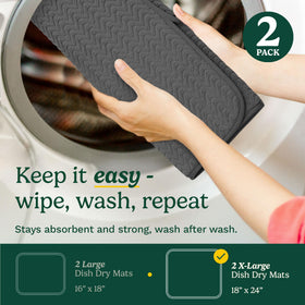 Best Brands Cuisinart dish drying mat machine washable for easy cleanup