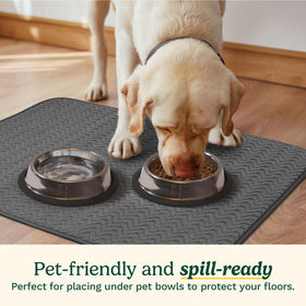 Best Brands Cuisinart dish drying mat on counter with dishes drying