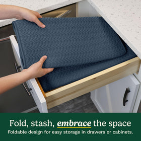 Best Brands dish drying mat safe for granite and wood countertops.