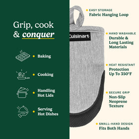 Fabric loop on Best Brands Cuisinart mitts for hanging storage