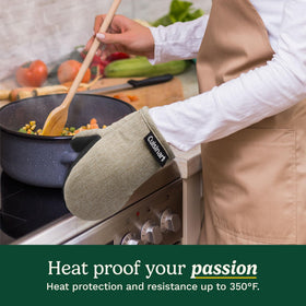 Best Brands Cuisinart mini oven mitts with fabric loop offer easy hanging and quick access.