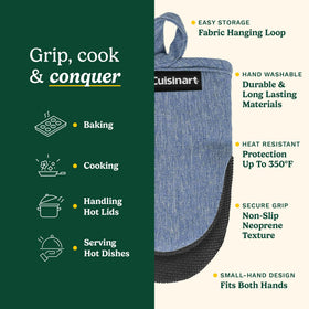 Best Brands Cuisinart mini mitts feature durable cotton filling for comfort and protection.