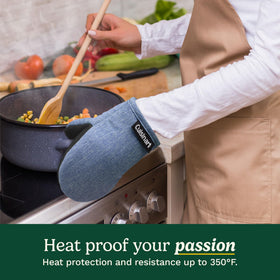 Best Brands Cuisinart mini mitts with fabric loop for easy hanging and space-saving storage.