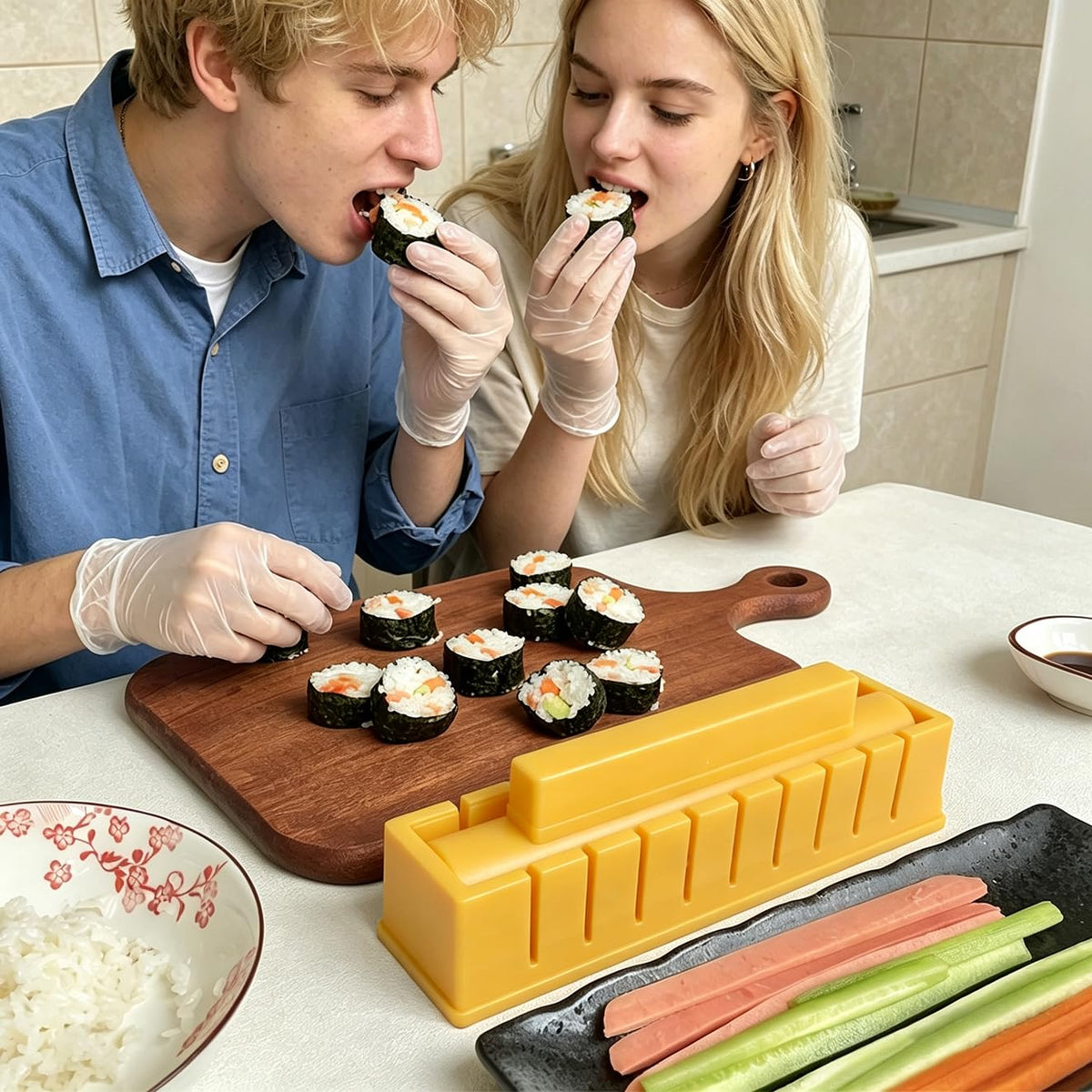 Bestbuy YUHE round sushi mold aids uniform portions every roll.