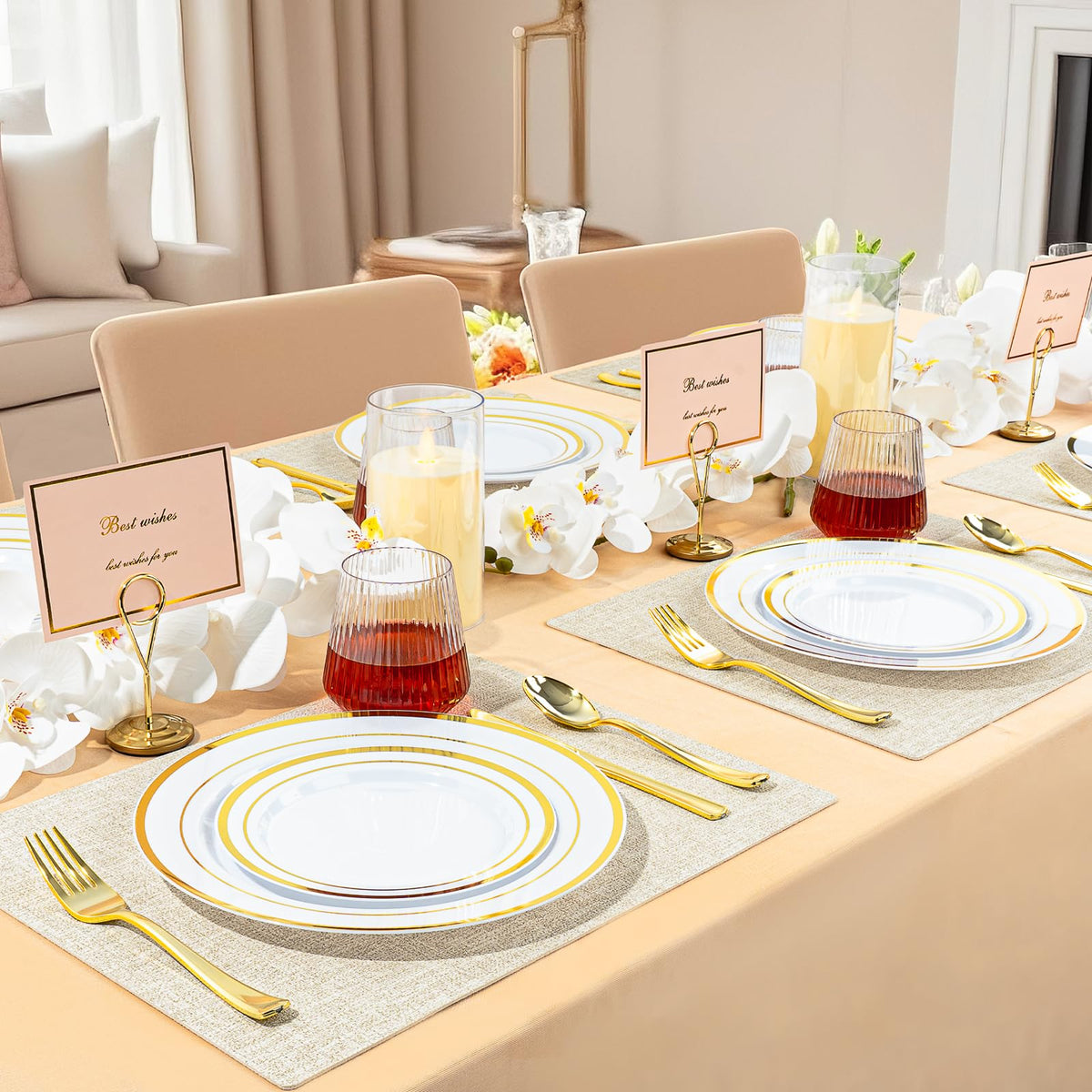 BESTSTAR clear party glasses look premium while staying lightweight.