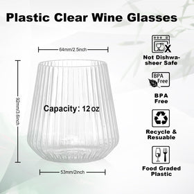 BESTSTAR stemless base glasses provide stability during lively gatherings.