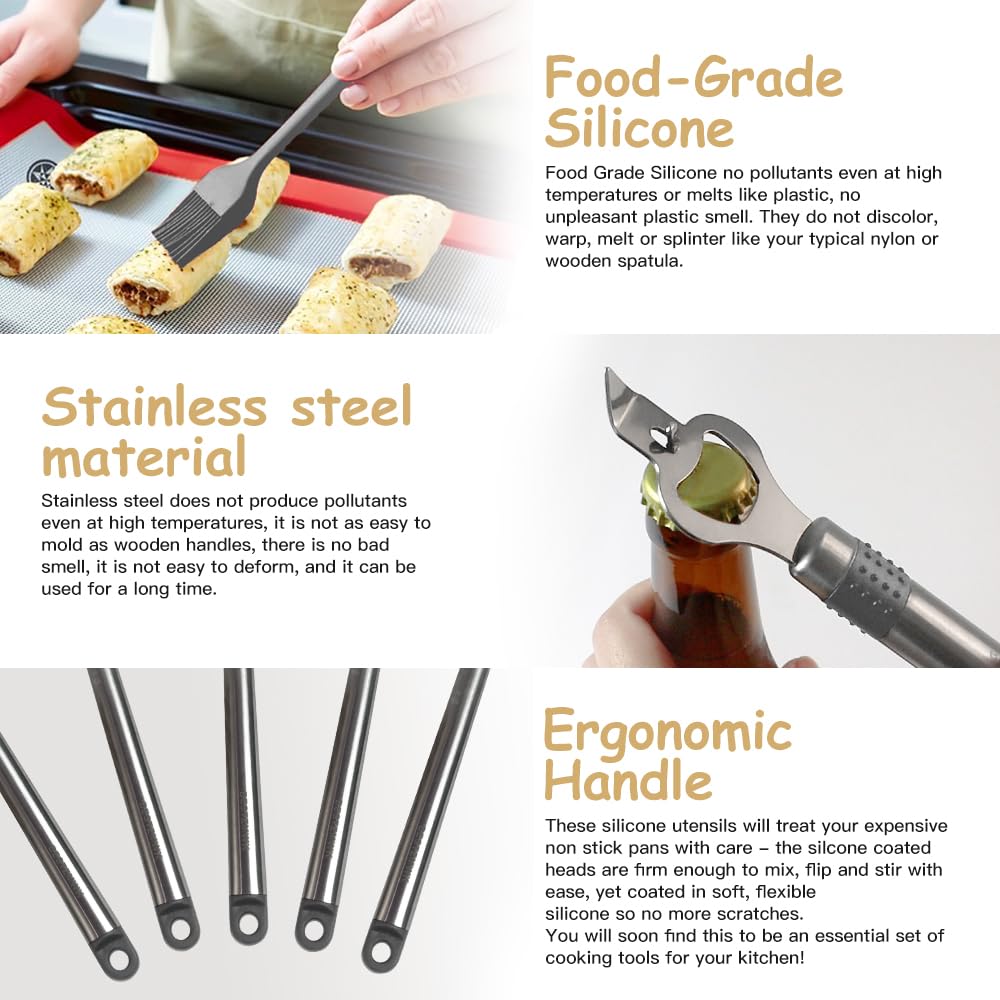 BESTZMWK dishwasher-safe utensils for quick cleaning