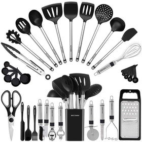 BESTZMWK 33-piece kitchen utensil set for versatile cooking and prep