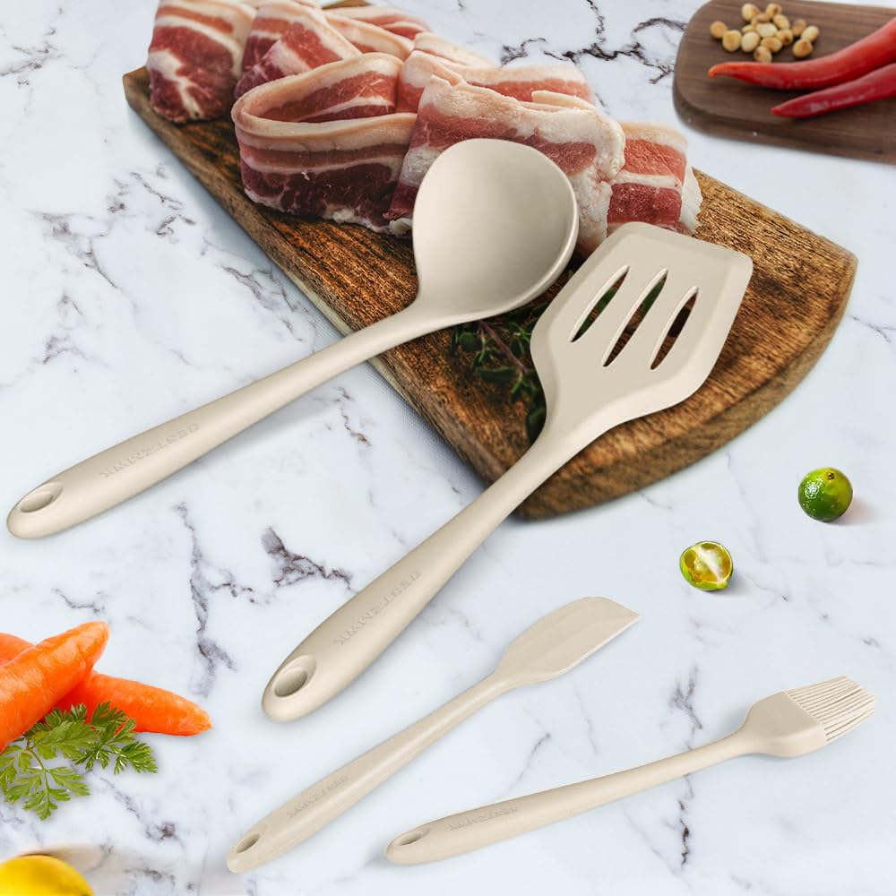 BESTZMWK slotted spoon for draining liquids with ease.