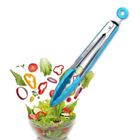 BESTZMWK slotted spoon for draining liquids while preserving solids.