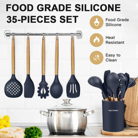 BestZMWK silicone heads prevent scratching on non-stick pans