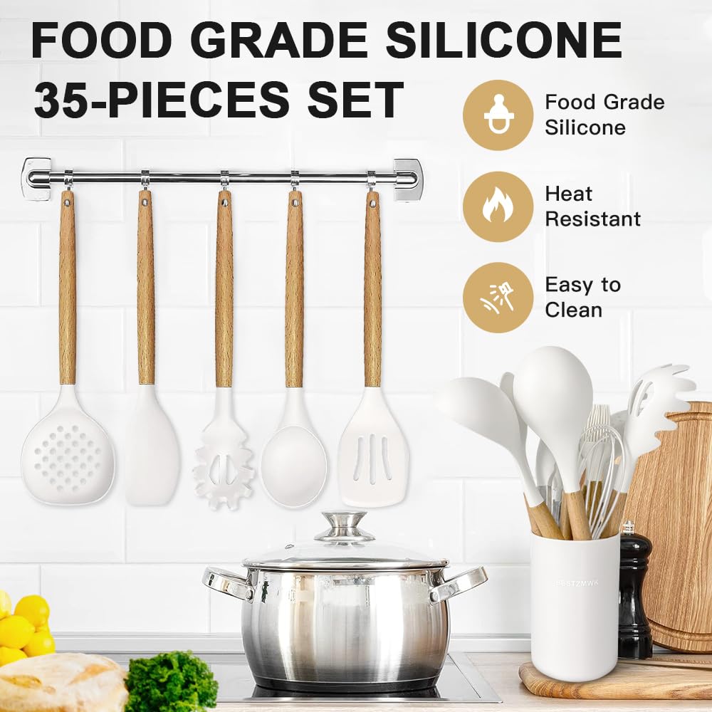 BESTZMWK utensils including grater and pizza cutter for versatile prep tasks.