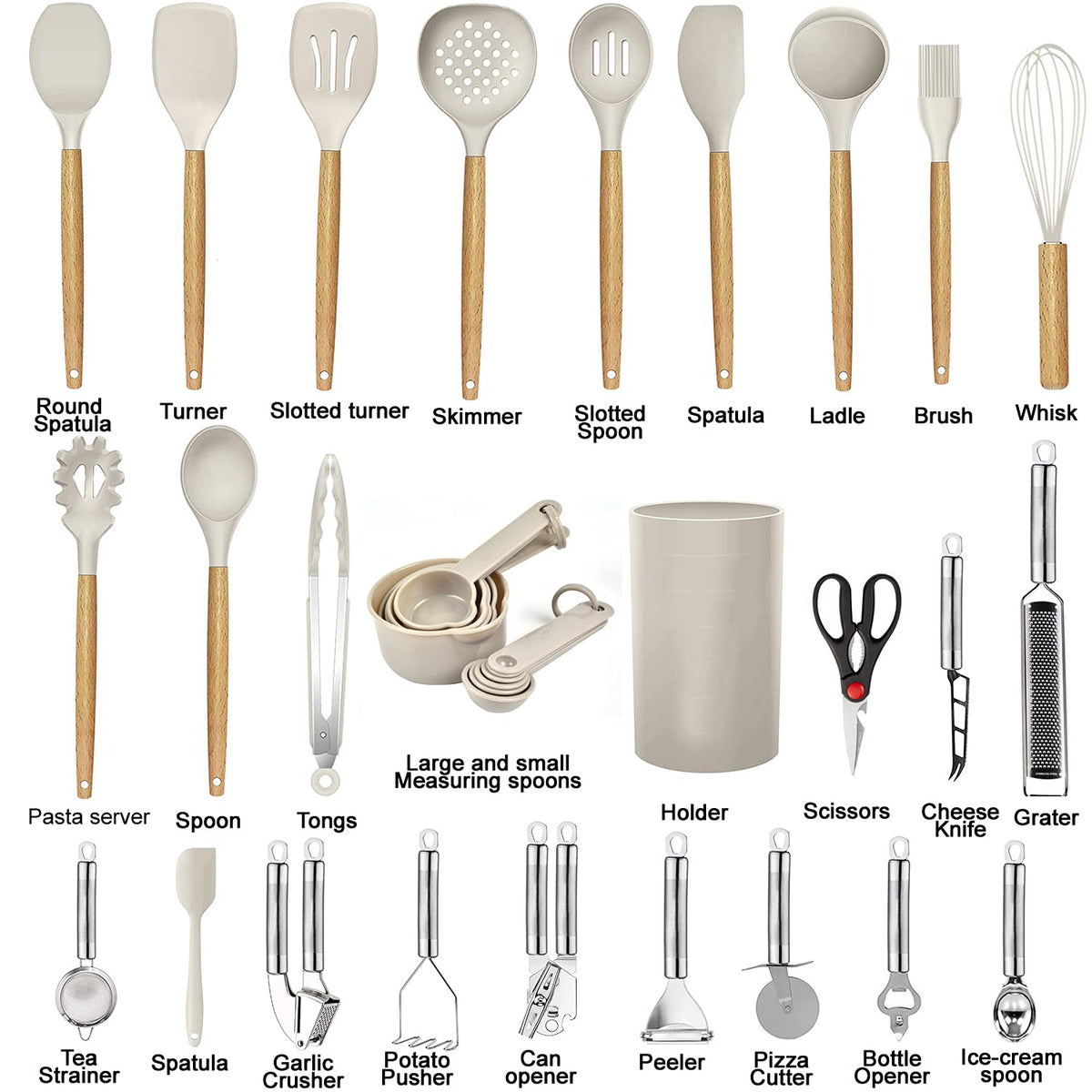 Wooden handle anti-scalding design protects hands during sautéing.