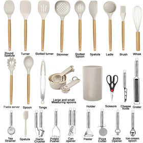 Wooden handle anti-scalding design protects hands during sautéing.