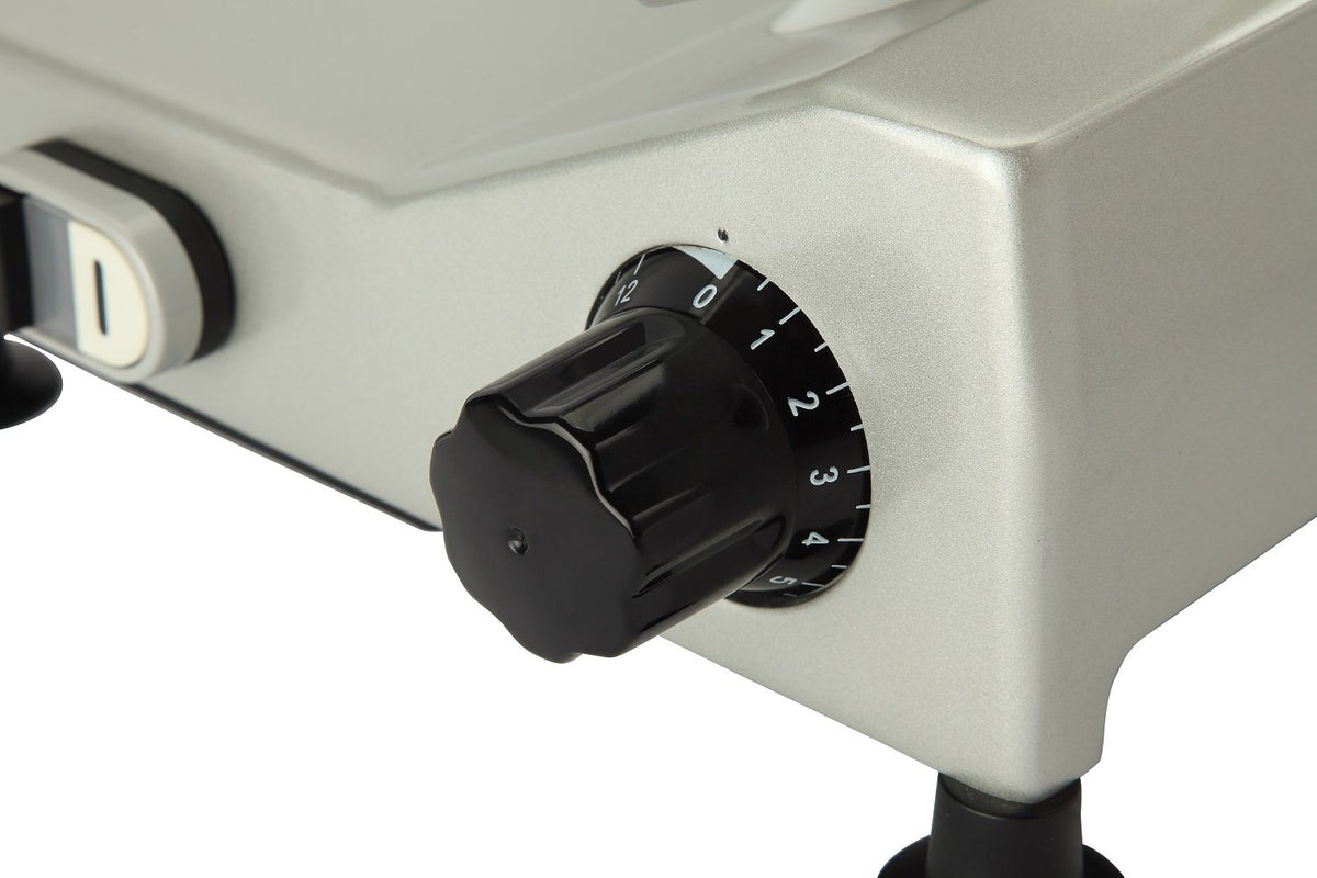 BESWOOD250 stainless-steel slicer body resists corrosion and eases cleaning.