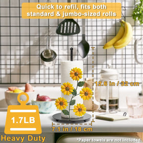BESZONE sunflower decor detail with vibrant leaves adds farmhouse charm