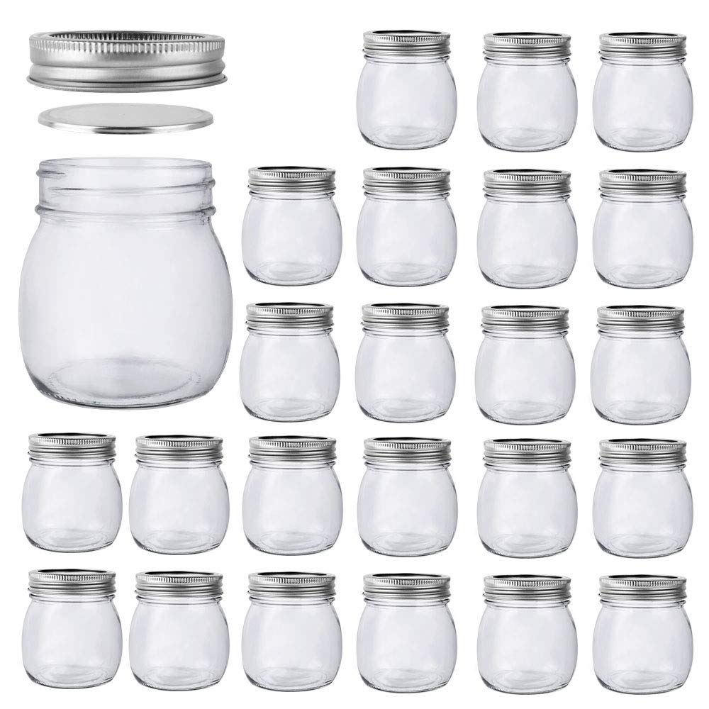 Betrome 10oz mason jar pack with clear glass for pantry organization