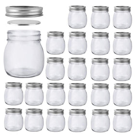 Betrome 10oz mason jar pack with clear glass for pantry organization
