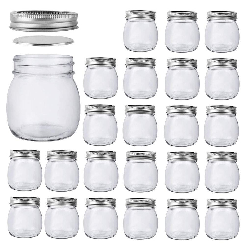 Betrome 10oz mason jar pack with clear glass for pantry organization