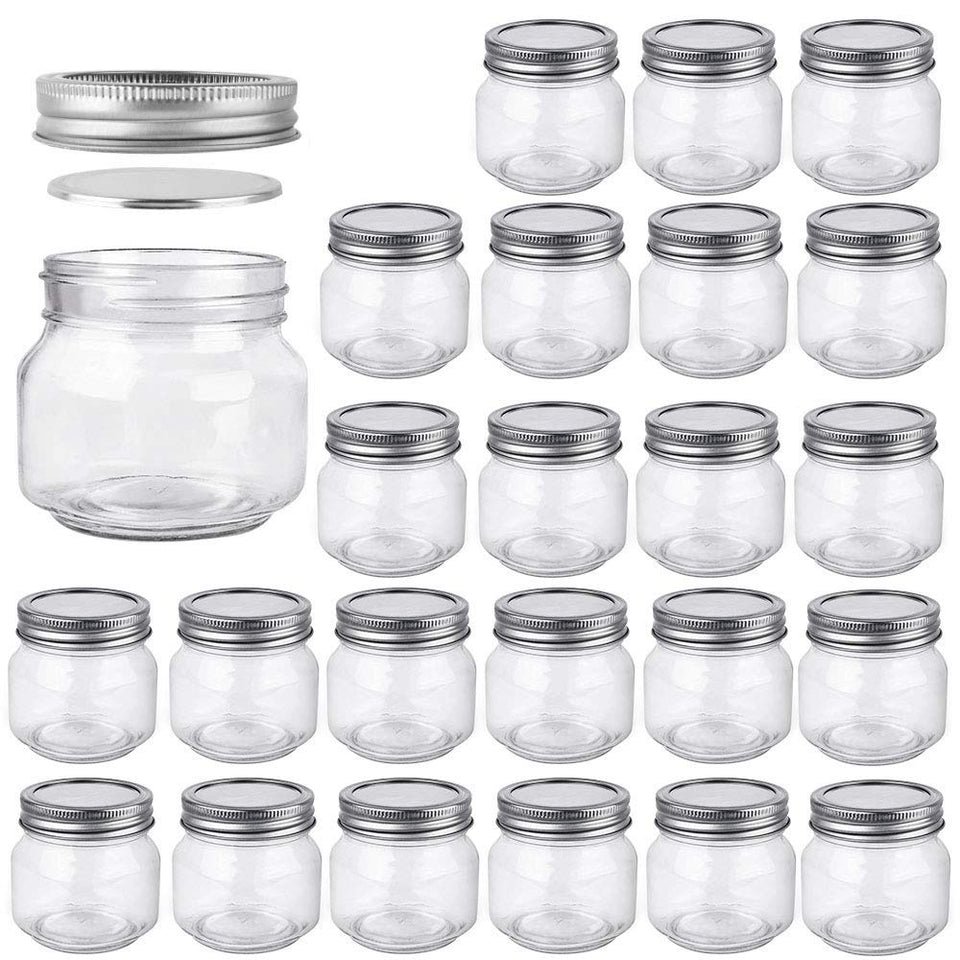 Betrome 8 oz mason jar with regular mouth for easy canning and storage.