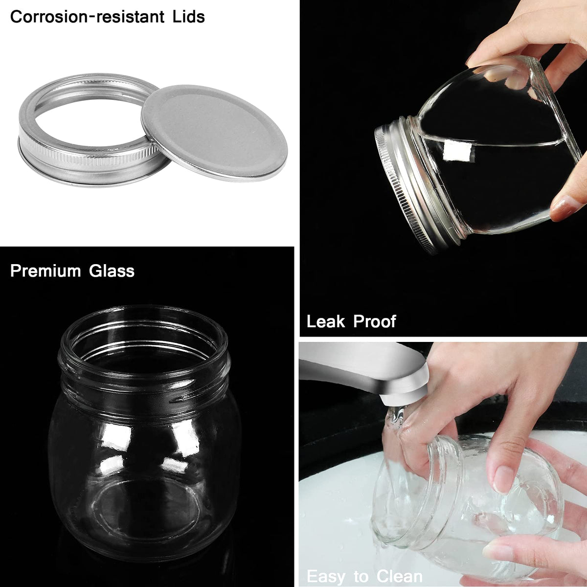 Betrome clear glass jar ideal for visible food storage and labeling