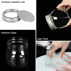 Betrome clear glass jar ideal for visible food storage and labeling