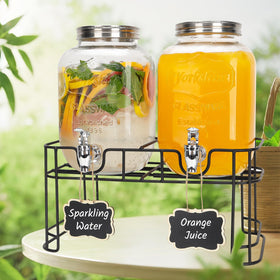 Betrome easy-clean glass jars simplify post-party cleanup.