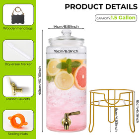 Betrome stainless steel spigot close-up highlights leak-free pouring.